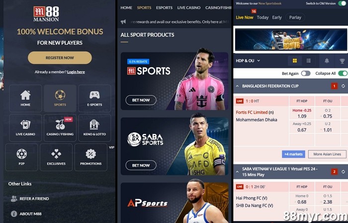 m88 mobile for sportsbook betting