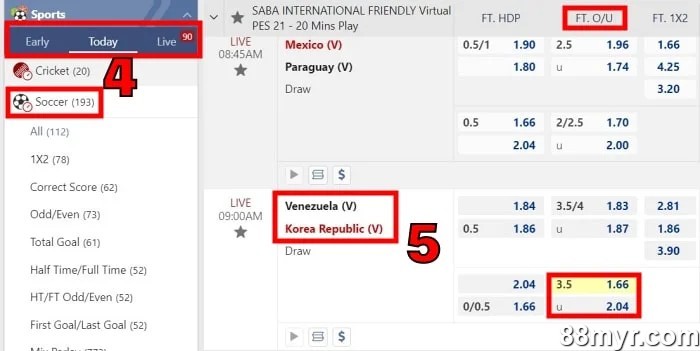 over under 3.5 goals meaning how to bet guide step 2