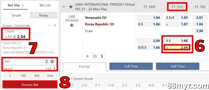 over under 3.5 goals meaning how to bet guide step 3