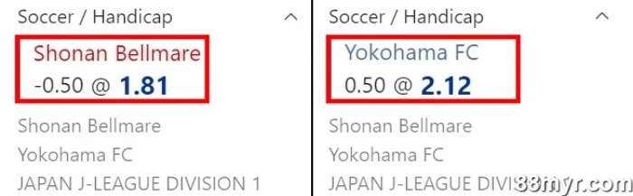 what does handicap 0-1 mean examples