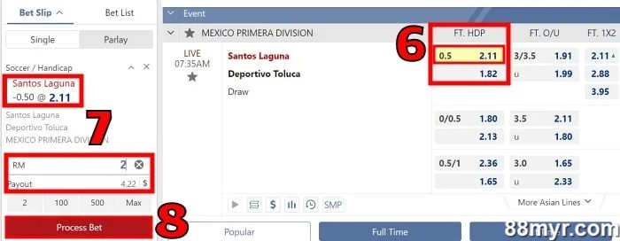 what does handicap 0-1 mean step 3