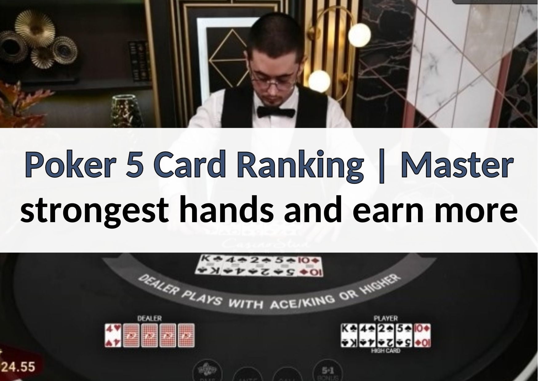 Poker 5 Card Ranking Master strongest hands and earn more