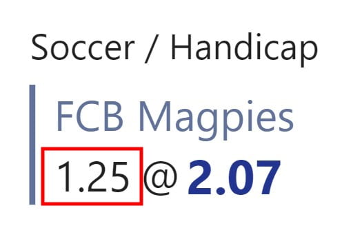 asian handicap 1.25 meaning explained with tutorial example 2