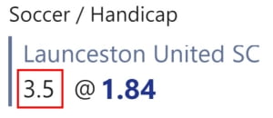 asian handicap 3.5 meaning in football tutorial example 2