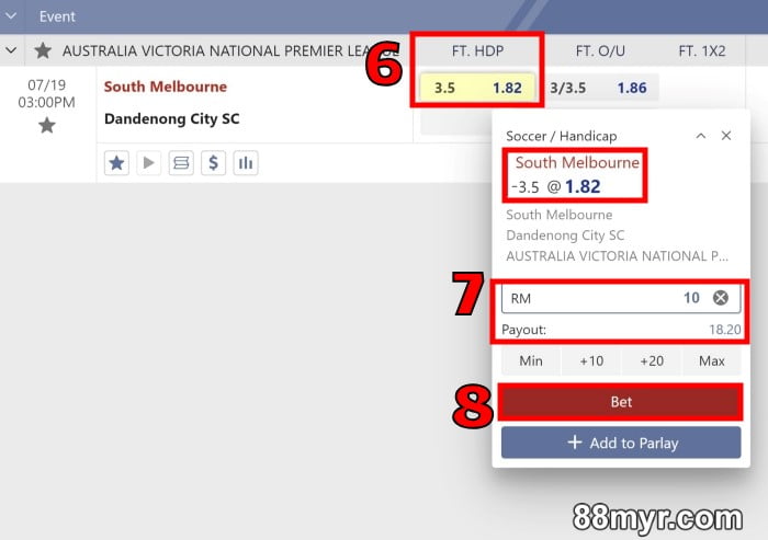 asian handicap 3.5 meaning in football tutorial step 3