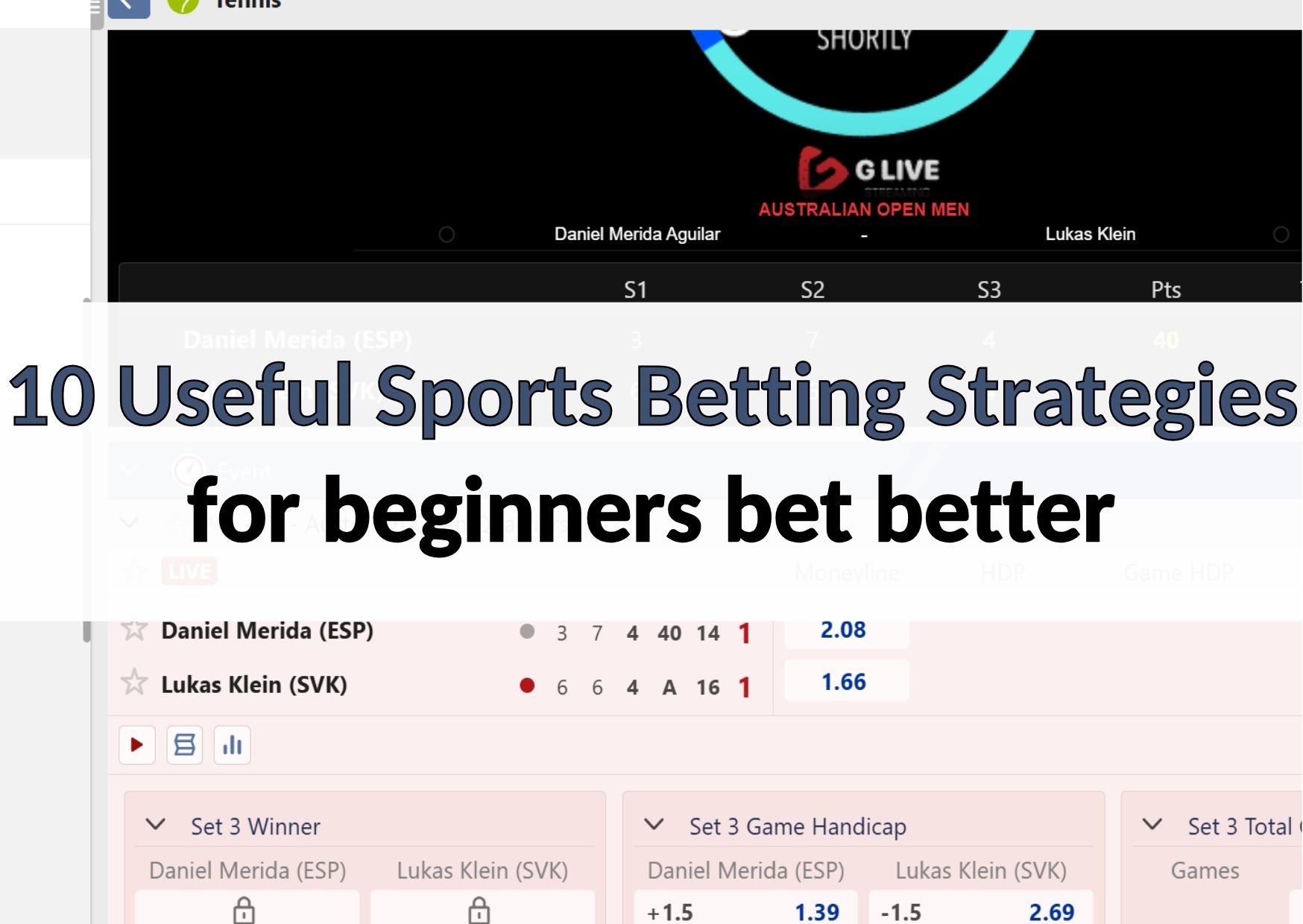 10 sports betting strategies