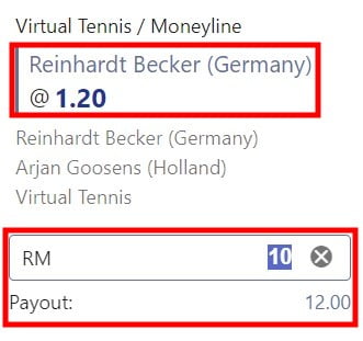 m88 virtual tennis betting online tutorial betting odds 1