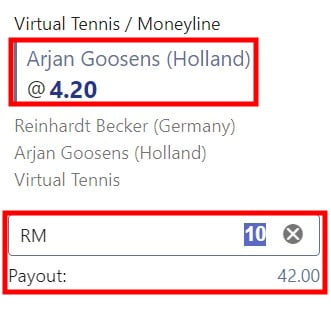 m88 virtual tennis betting online tutorial betting odds 2