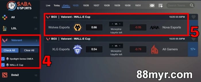 Valorant Betting esports betting guide step 2