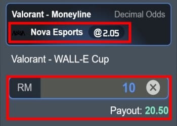Valorant Betting match bet odds explaination