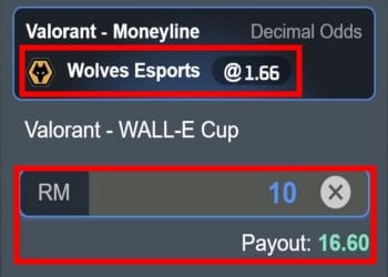 Valorant Betting odds by 88myr