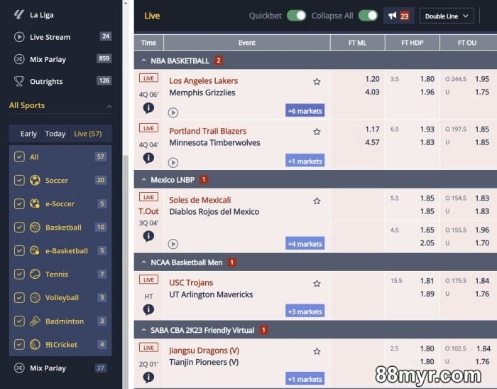 m88 msports 5 best sports to wager on