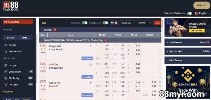 m88 msports login to bet on top sports matches