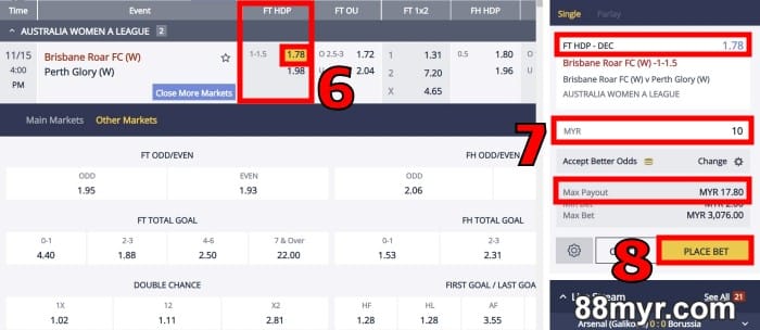 m88 msports play sports betting for minimum rm2