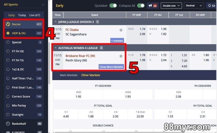 m88 msports select your favourite sports match for betting