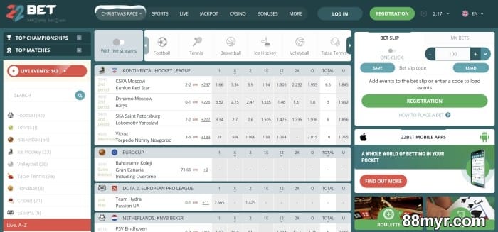 22bet online sports betting sites in malaysia for beginners