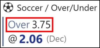 88myr over 3.75 goals meaning explained for beginners