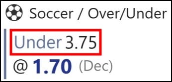 88myr under 3.75 goals meaning tutorial by experts