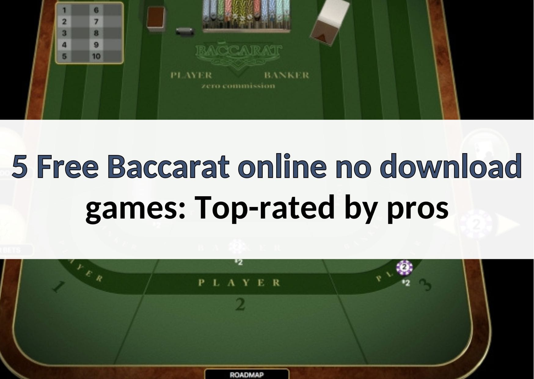 free baccarat games online no download