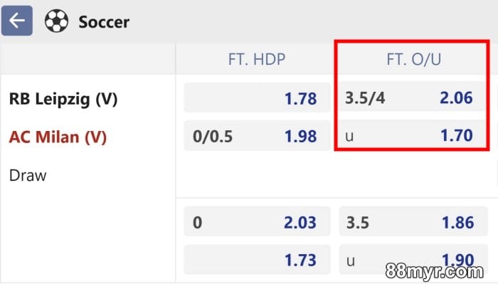 over under 3.75 goals meaning 88myr tutorial