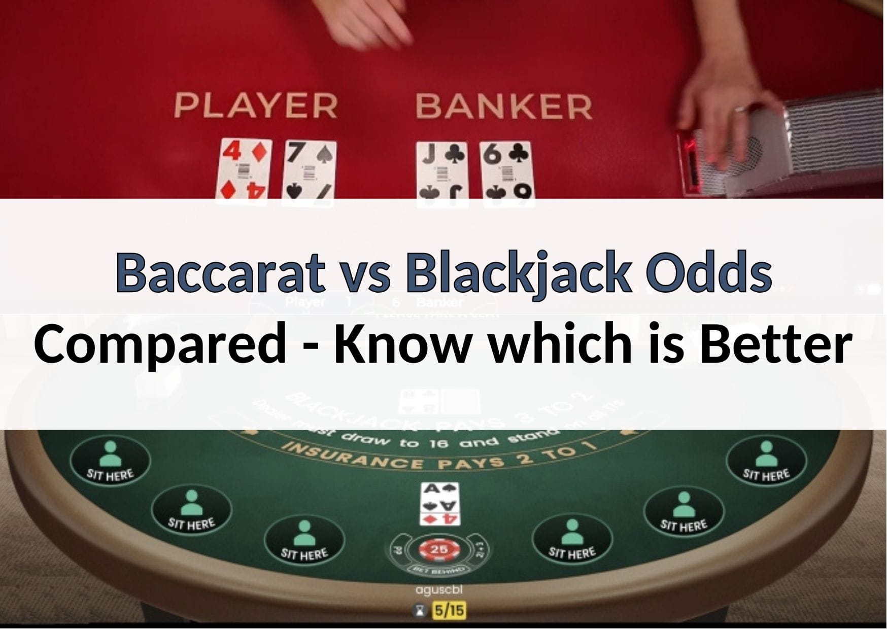 Baccarat vs Blackjack Odds Compared - Know which is Better