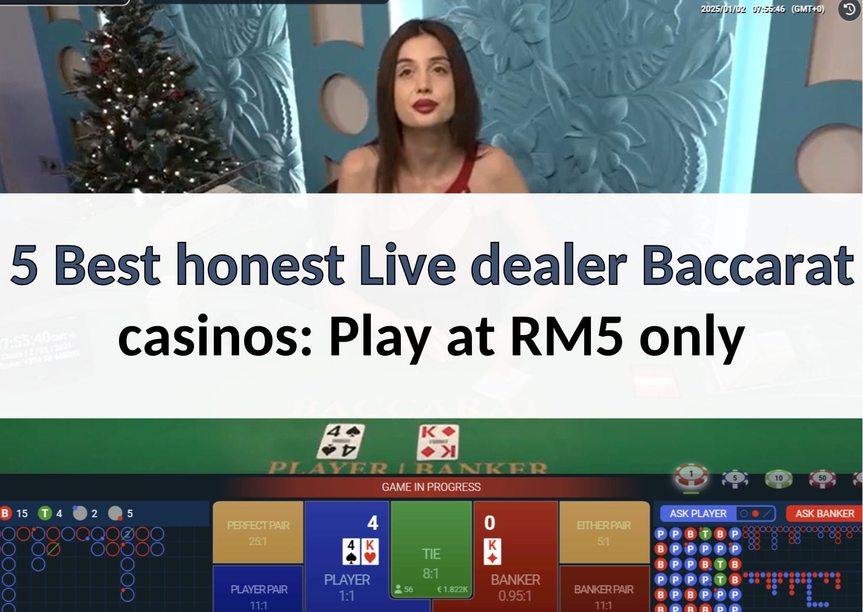 best honest live dealer baccarat casinos