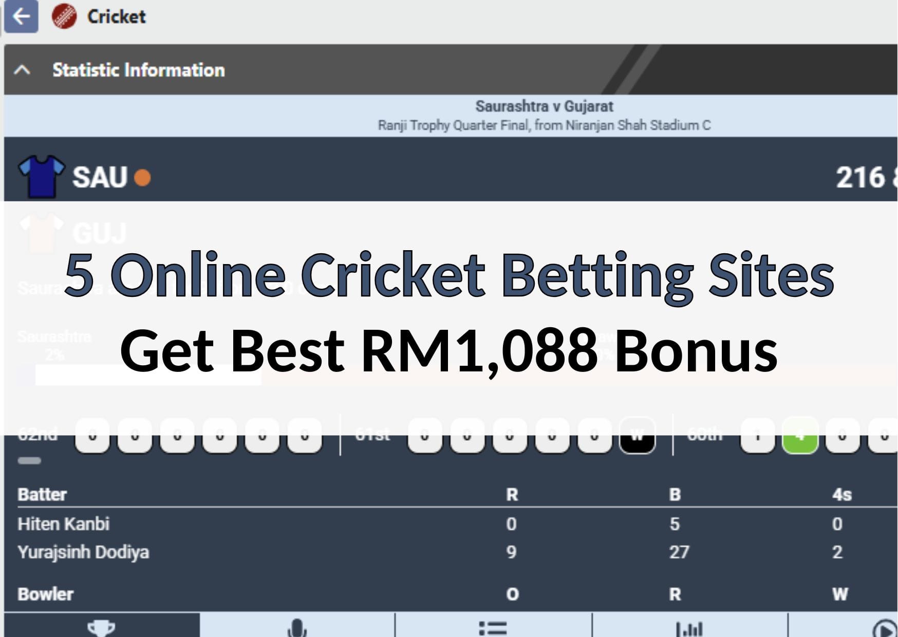 5 Online Cricket Betting Sites