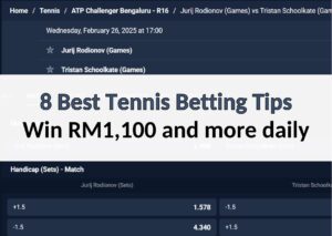 8 Best Tennis Betting Tips 2025 - Win RM1,100 and more daily 8 Best Tennis Betting Tips - Win RM1,100 and more daily