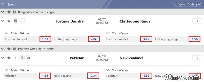 how does cricket betting odds work explained for beginners