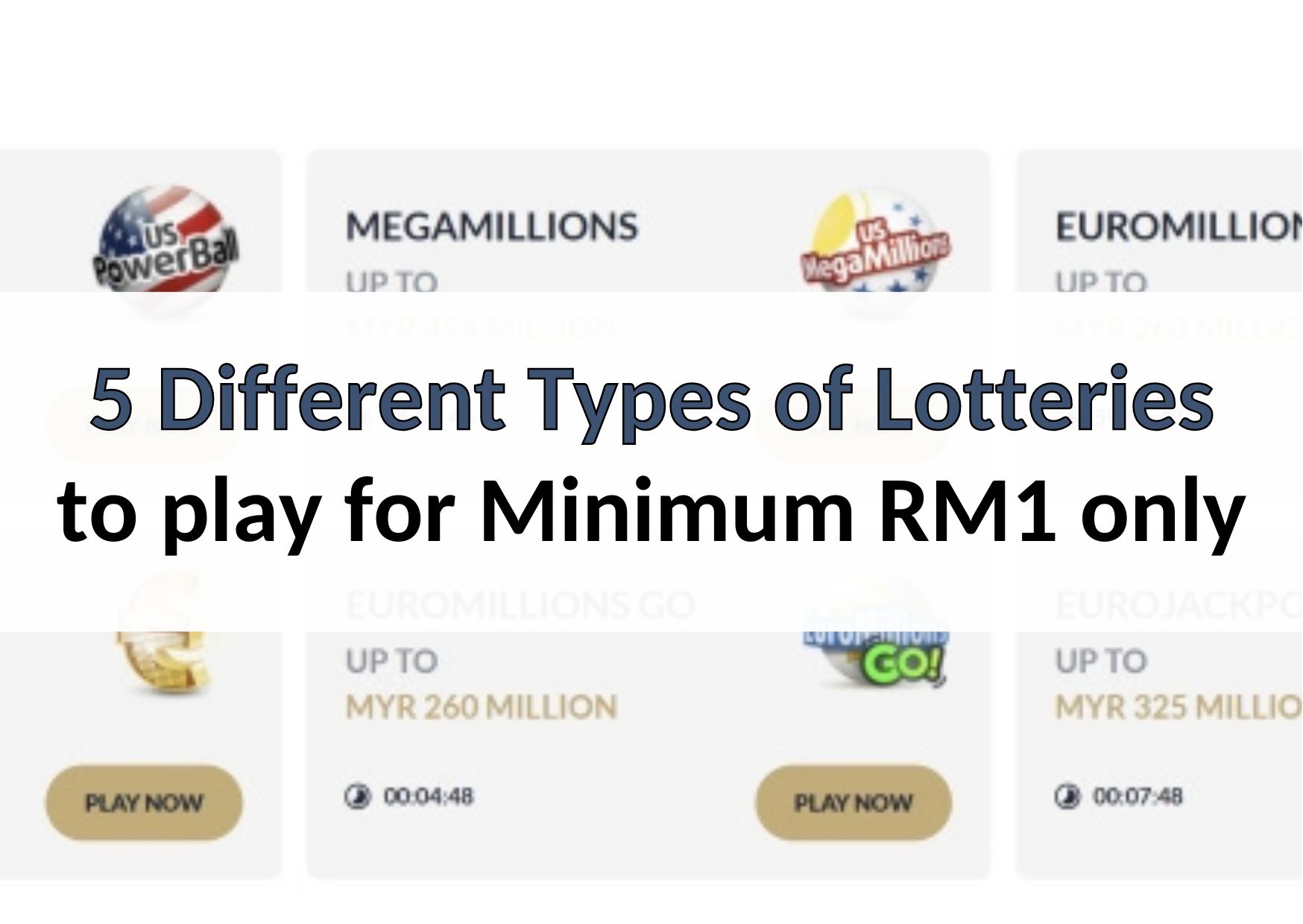 5 Different Types of Lotteries