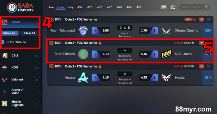 dota 2 betting guide select match to wager