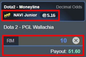 dota 2 betting odds with examples