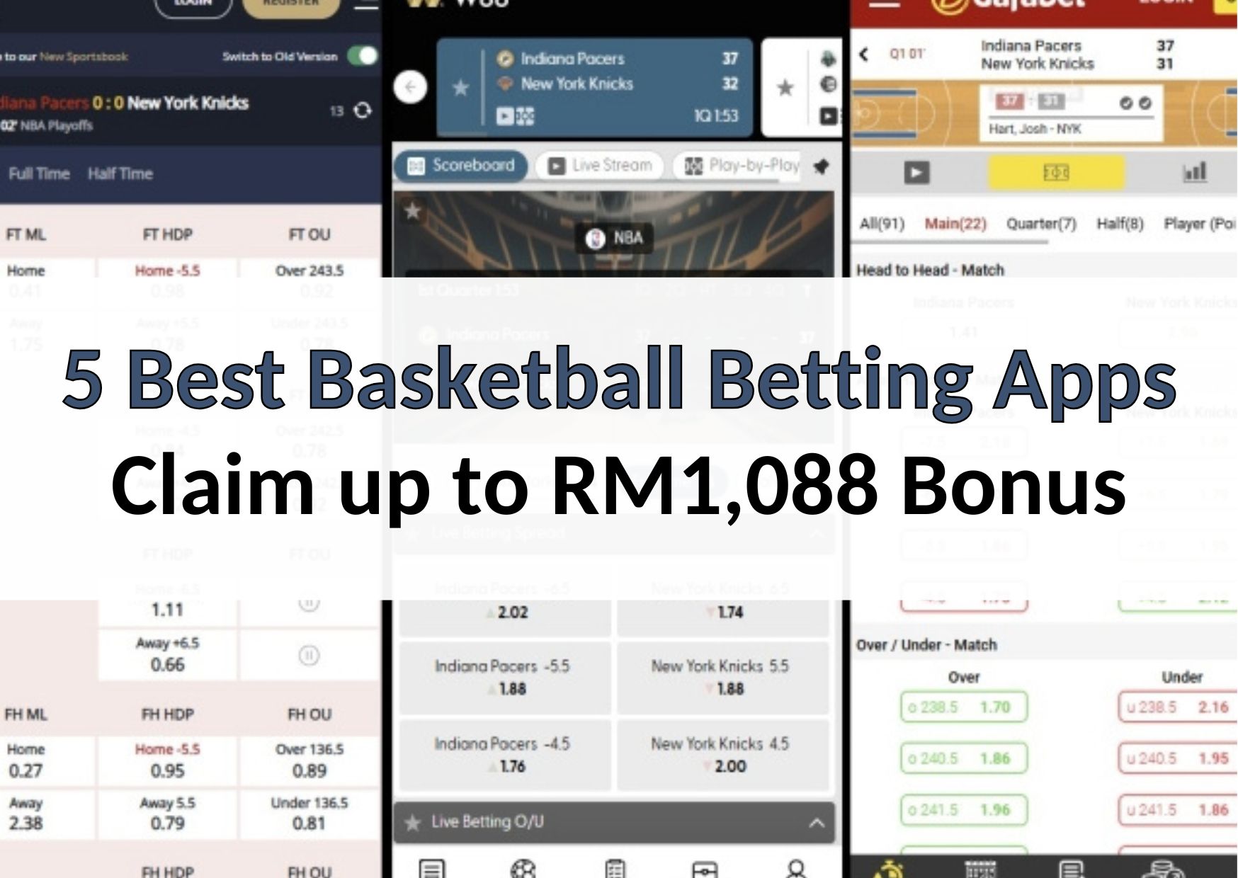 5 Best Basketball Betting Apps - Claim up to RM1,088 Bonus