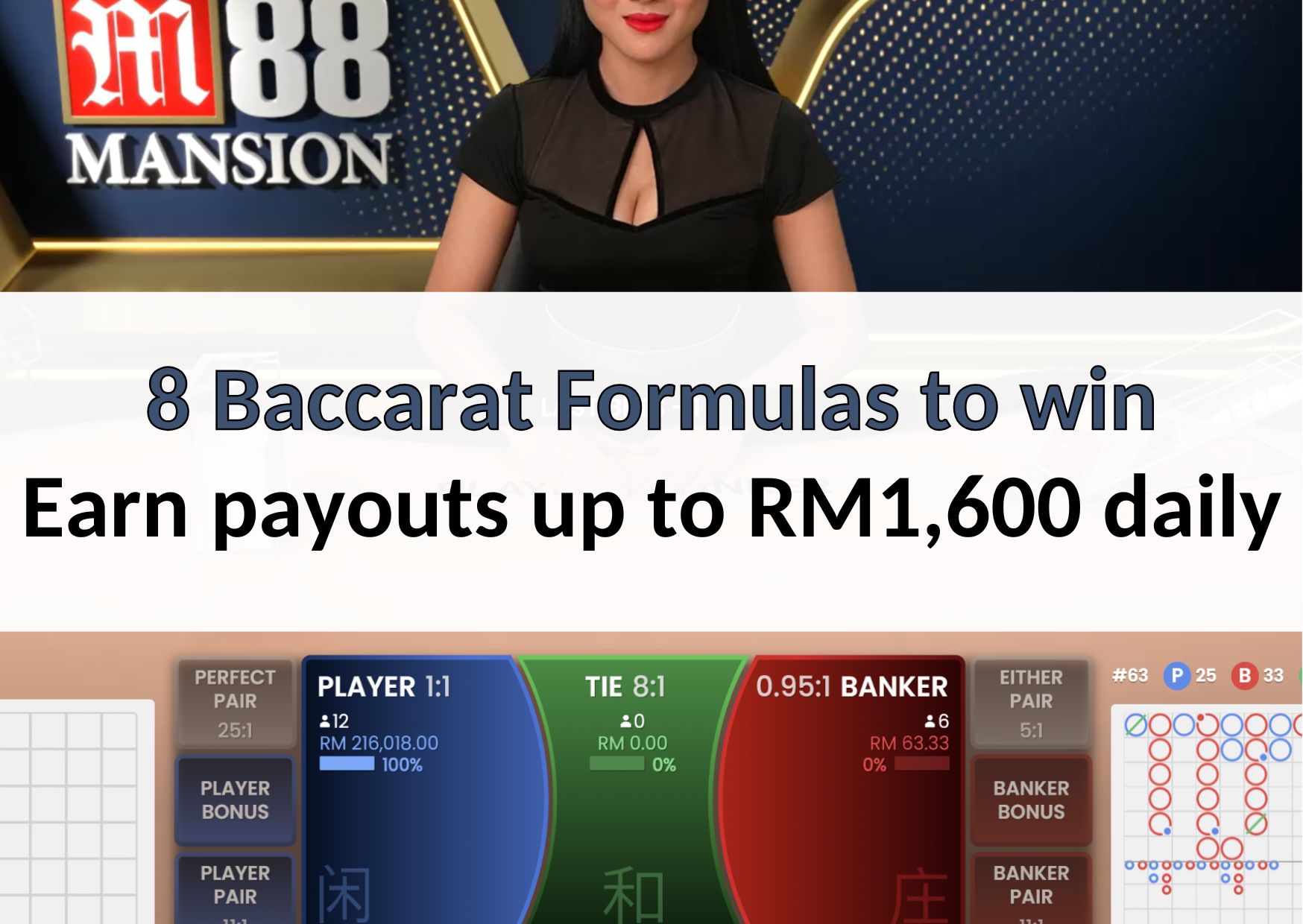 8 Baccarat Formulas to win