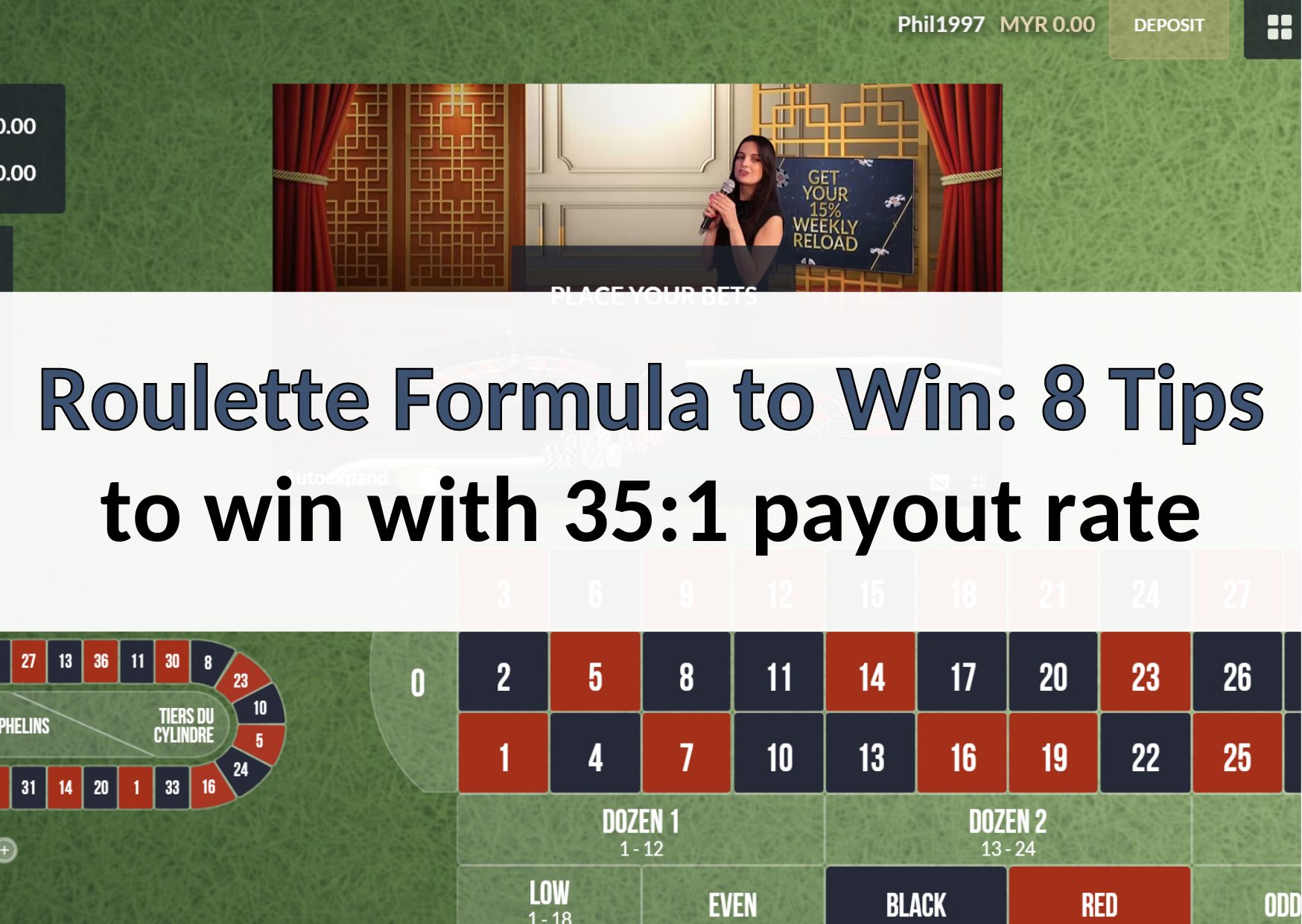 Roulette Formula to Win 8 tips by 88myr