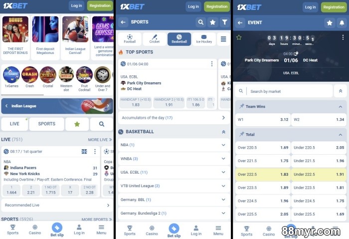 best basketball betting apps in malaysia 1xbet