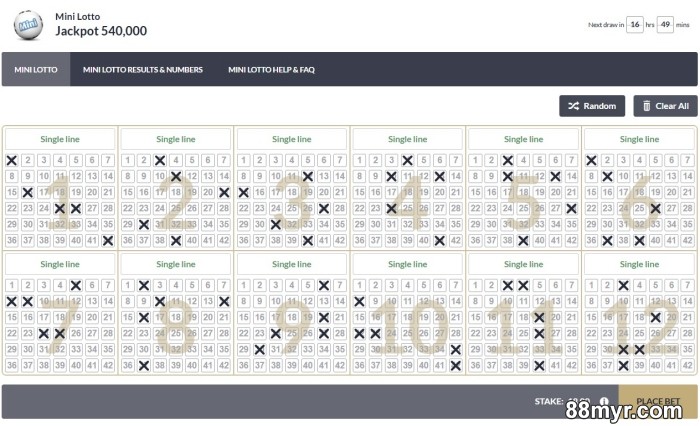lottery formula betting tactics by 88myr
