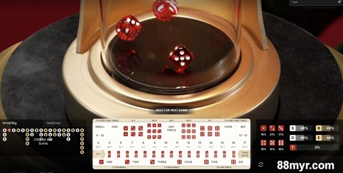 sic bo payout table learn meaning with 88myr
