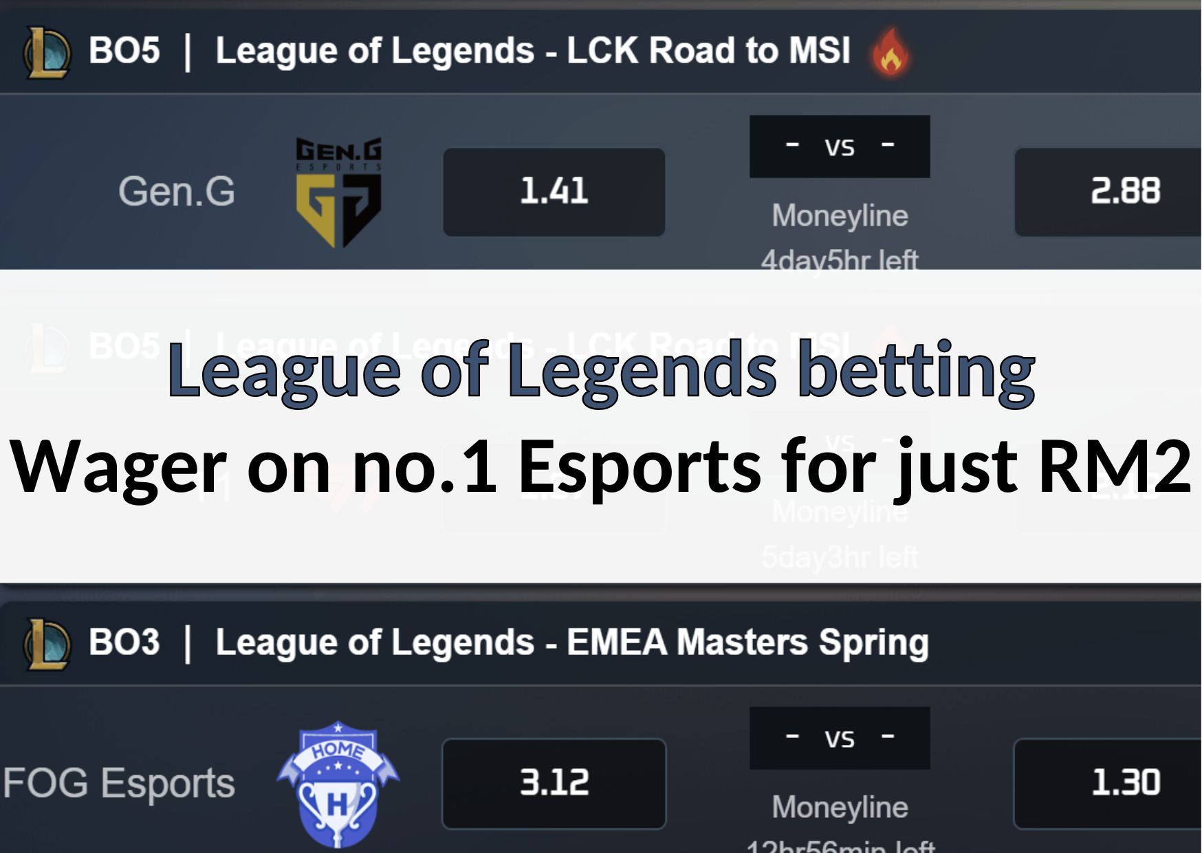 League of Legends betting 88myr tutorial