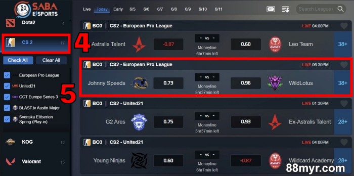 csgo betting wager on hot matches step 2