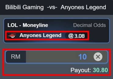 odds example 2 league of legends betting