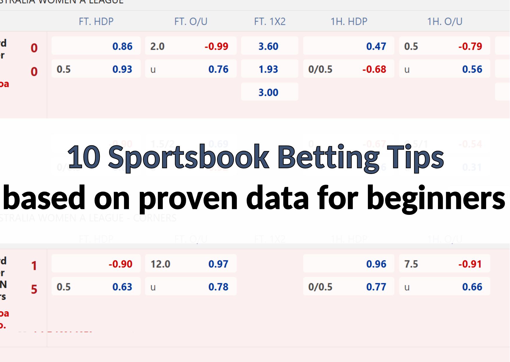 10 sportsbook betting tips