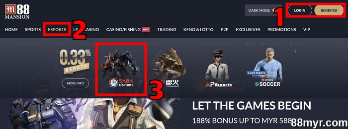 esports betting guide step 1 join m88