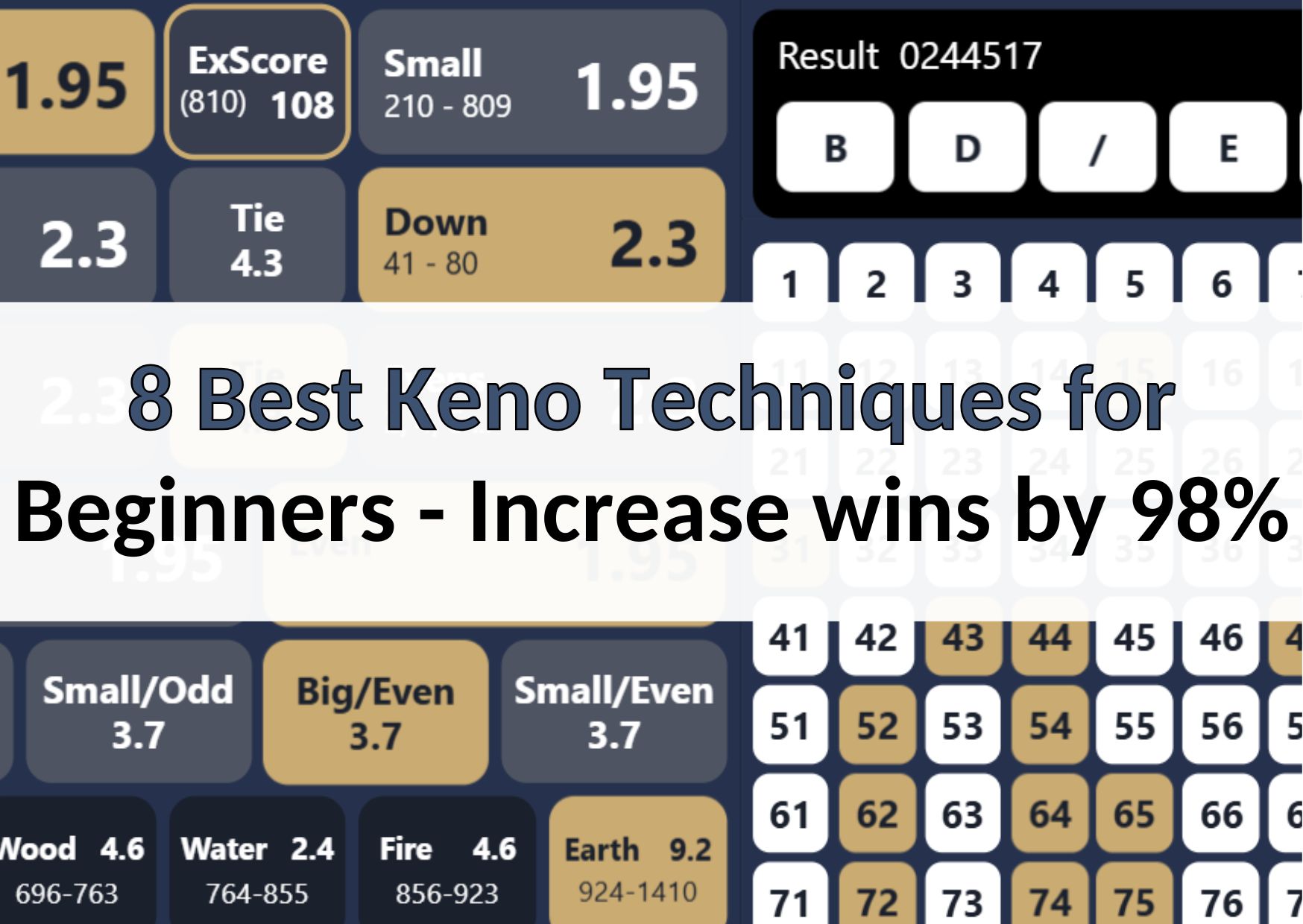 keno techniques and strategies by 88myr