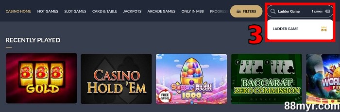 how to play ladder game online step 2