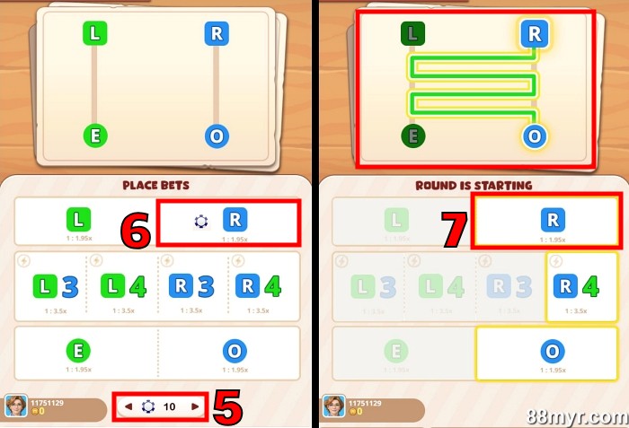 how to play ladder game online step 4