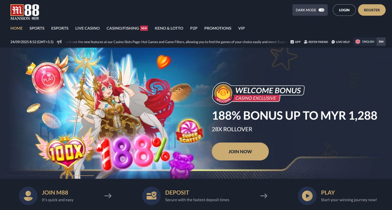 M88 Homepage Official