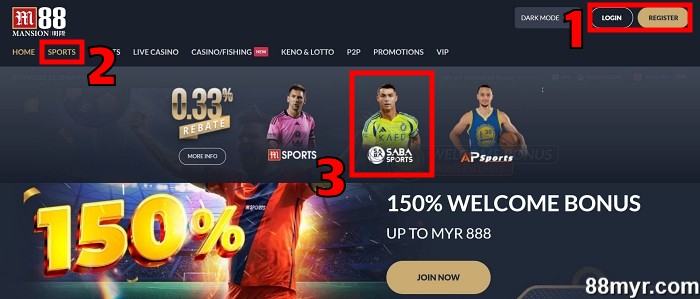 how to bet on tennis step 1 login at m88