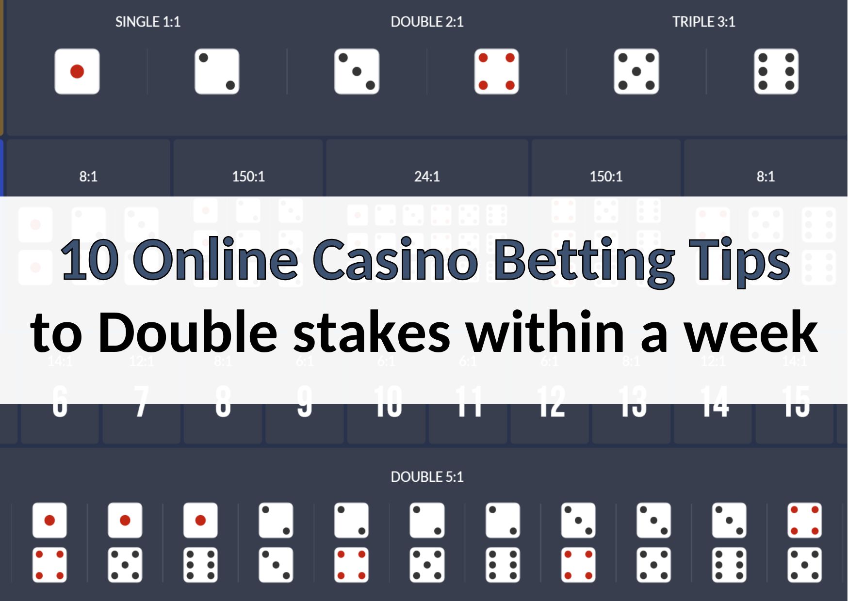 online casino betting tips