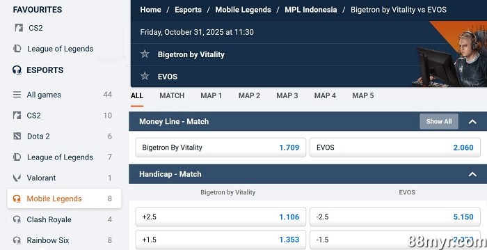 m88 sportsbook ap esports betting